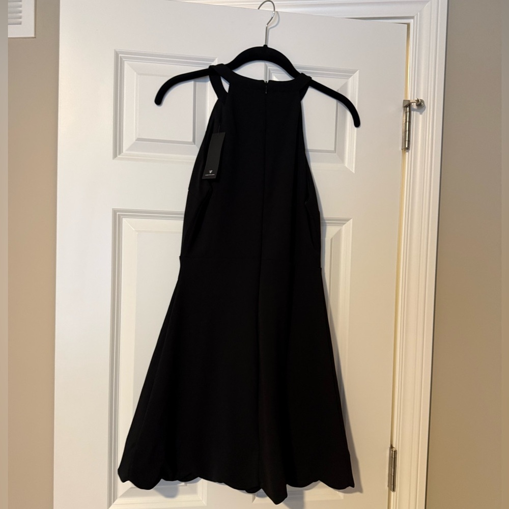 Lulu's Chic Black Backless Dress